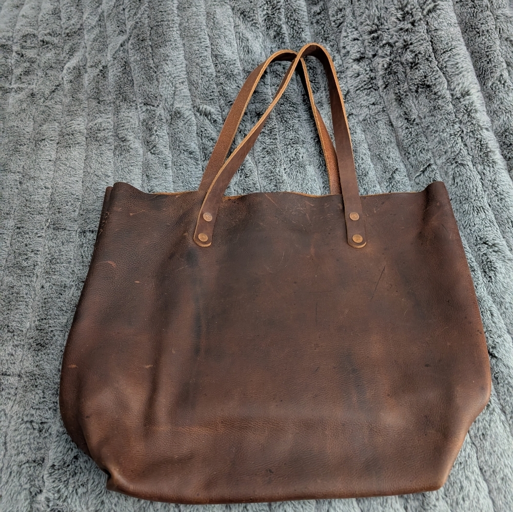 KMM & Co Tan Leather Tote